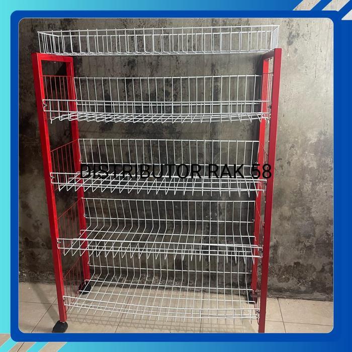 Jual Rak besi susun 5/Rak Ciki Besi Ss 5 roda/ Rak Serbaguna Mini ...