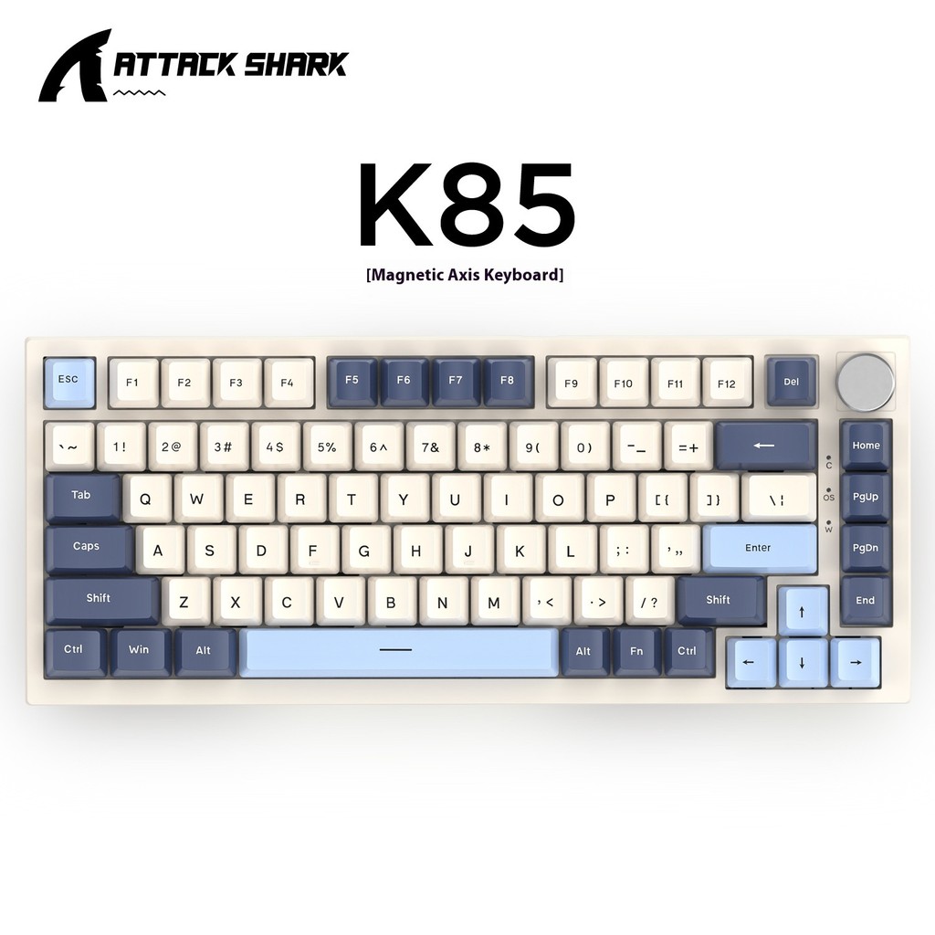 Jual New Attack Shark K85 Wired Mechanical Keyboard Gaming Magnetic ...