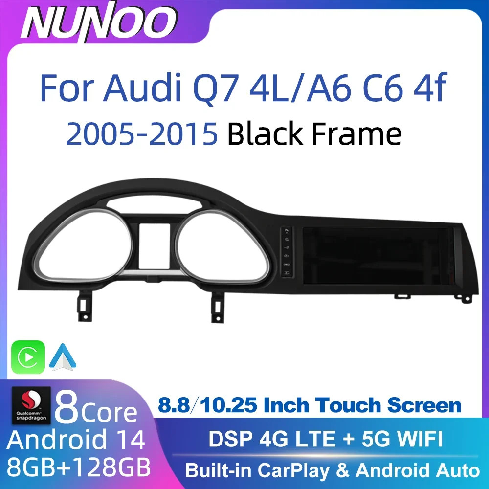 Jual Android 14 Auto Radio CarPlay For Audi A6 C6 4f For Audi Q7 4L ...