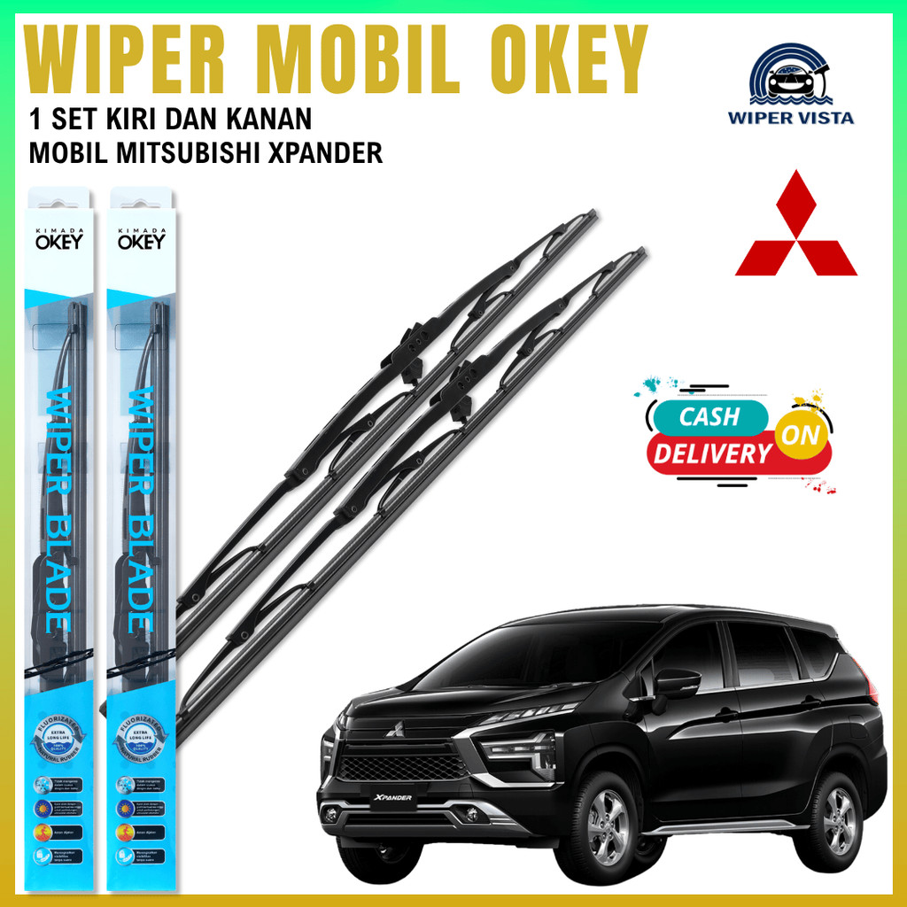 Jual Wiper Blade Mitsubishi Xpander Rangka Besi Pembersih Kaca Depan ...