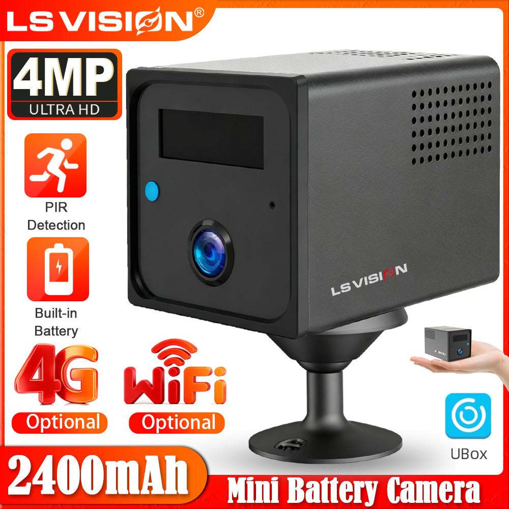 Jual LS ISION 2K 4G SIM Mini Camera WiFi Indoor Security Camera Night ...
