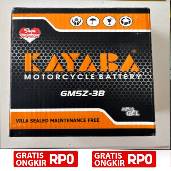Jual Aki Kawasaki ZX-130 2008-2010 YB5L-B / GM5Z-3B(GT6A) Versi