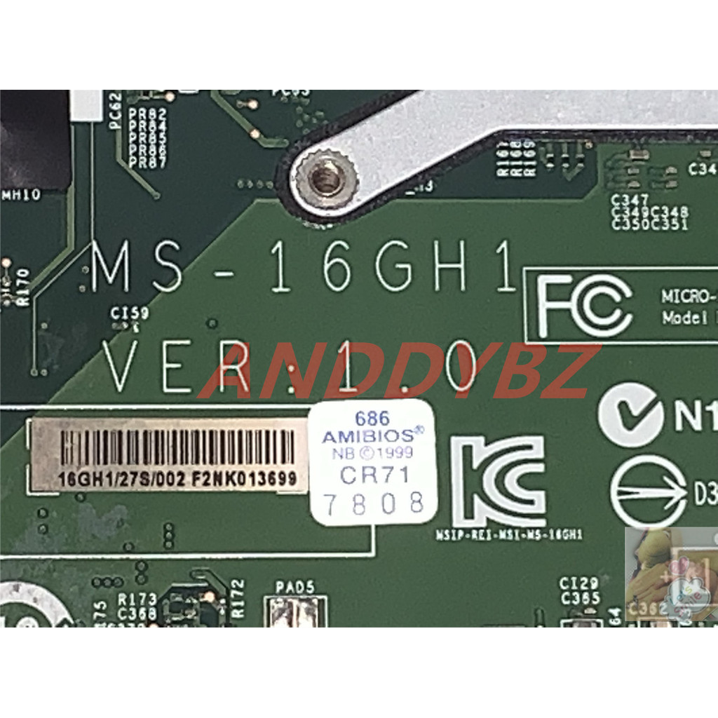 Clavier MSI GP60 2QF LEOPORD MS-16GH 01-WX16GD-SJ001B D'occasion