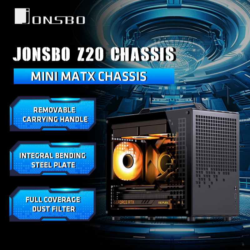 Jual JONSBO Z20 PC Case M-ATX/ITX with Removable Carrying Handle Gaming ...