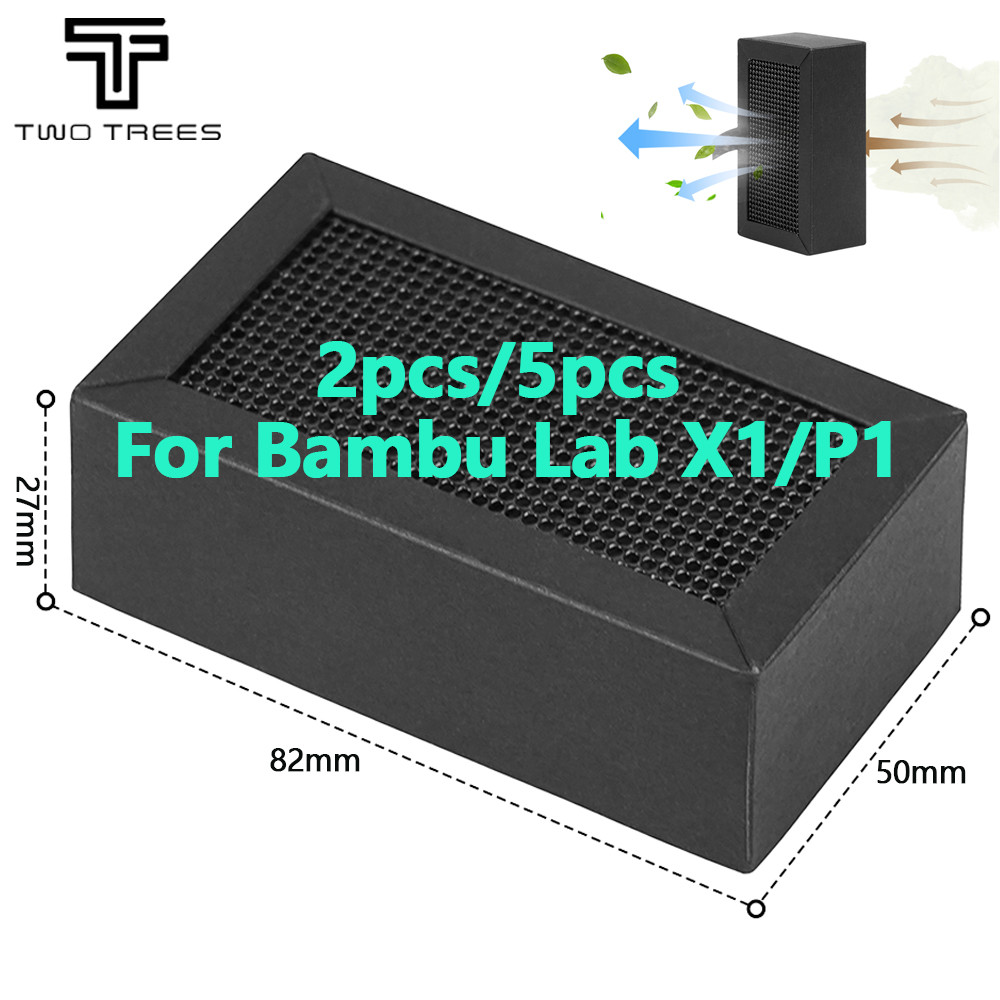Jual 1/2/5Pcs For Bambu Lab P1 X1 Activated Carbon Air Filter Purifier ...