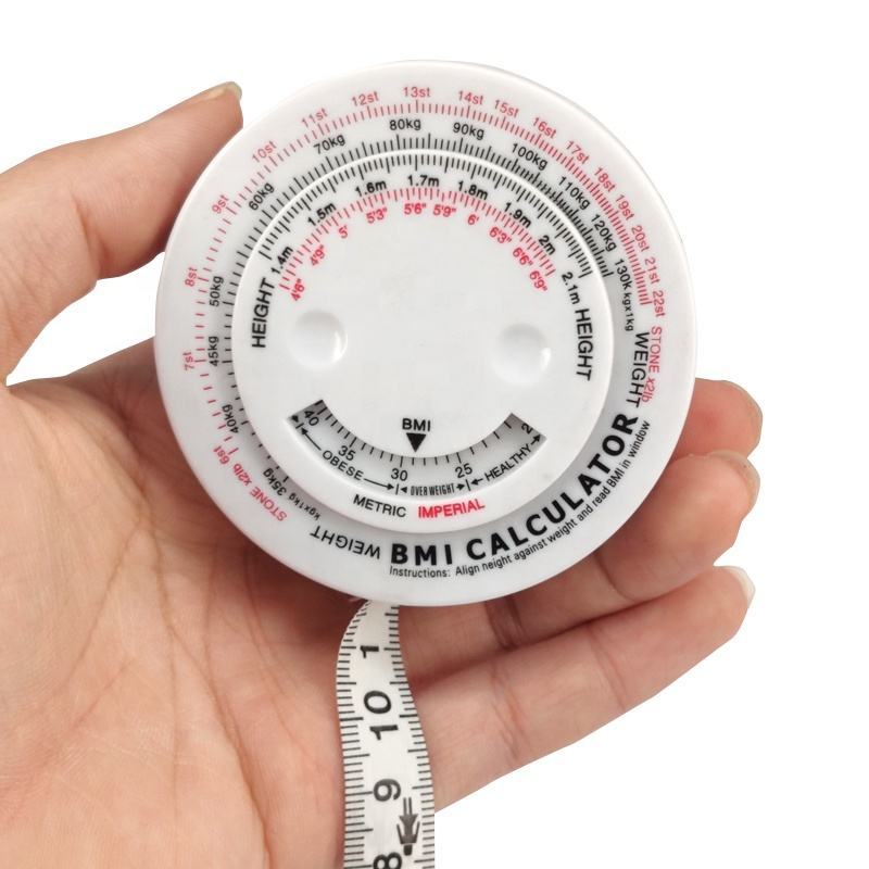 Jual Body Mass Index BMI Wheel Tape Waist Hip Measurement Ruler for ...