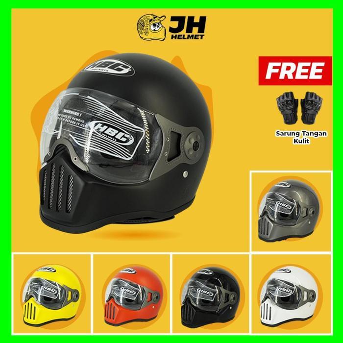 Jual Helm Cakil HBC Pilot Visor Polos + FREE Sarung Tangan Kulit ...
