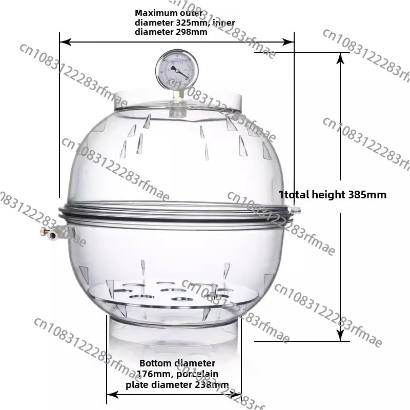 Jual Laboratory Plastic Vacuum Dryer Transparent Vacuum Drying Vessel ...