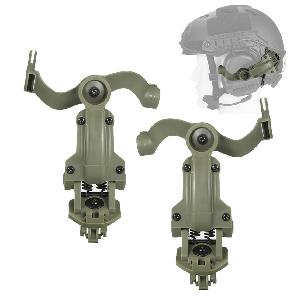 Jual Shooting Headset Bracket Rail Mount Kit Arc Helmet Rail Adapter ...