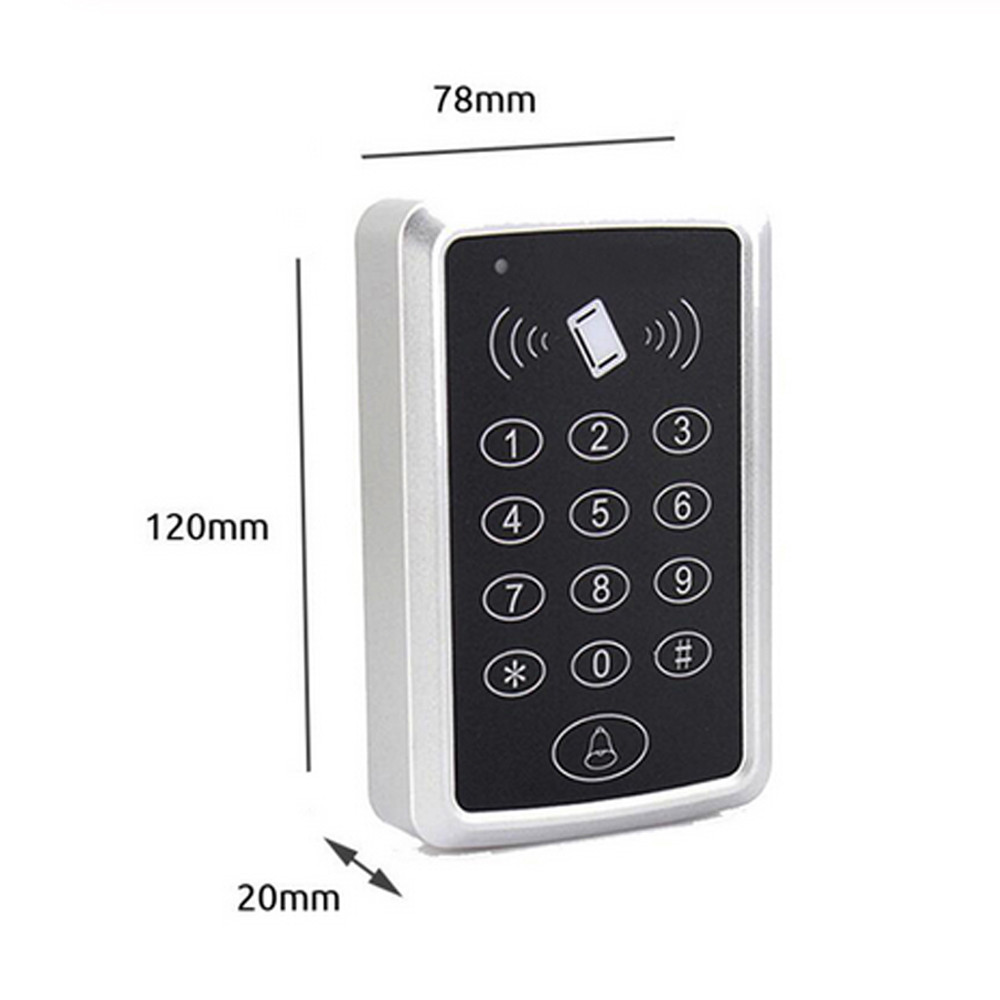 Jual RFID Access Control Keypad 125KHz EM Card Reader for Door Lock ...