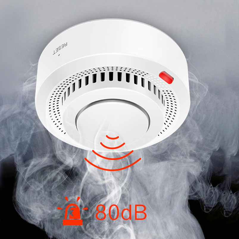 Jual Tuya WiFi Smoke Detector Fire Protection Smoke Alarm Smokehouse ...