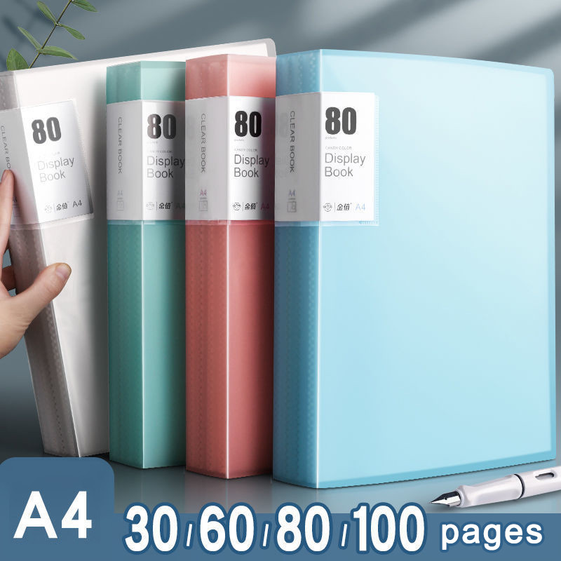 Jual 30 60 80 100 Pages A4 Folder Information Book Insert File Folder ...