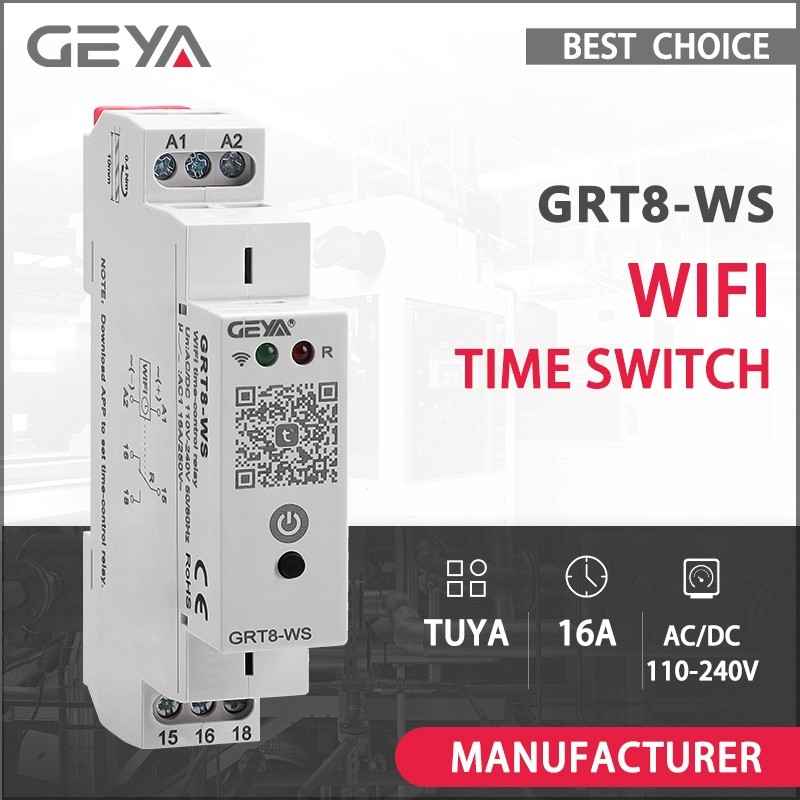 Jual GEYA GRT8-WS TUYA WiFi Time Control Switch WiFi Time Relay Smart ...