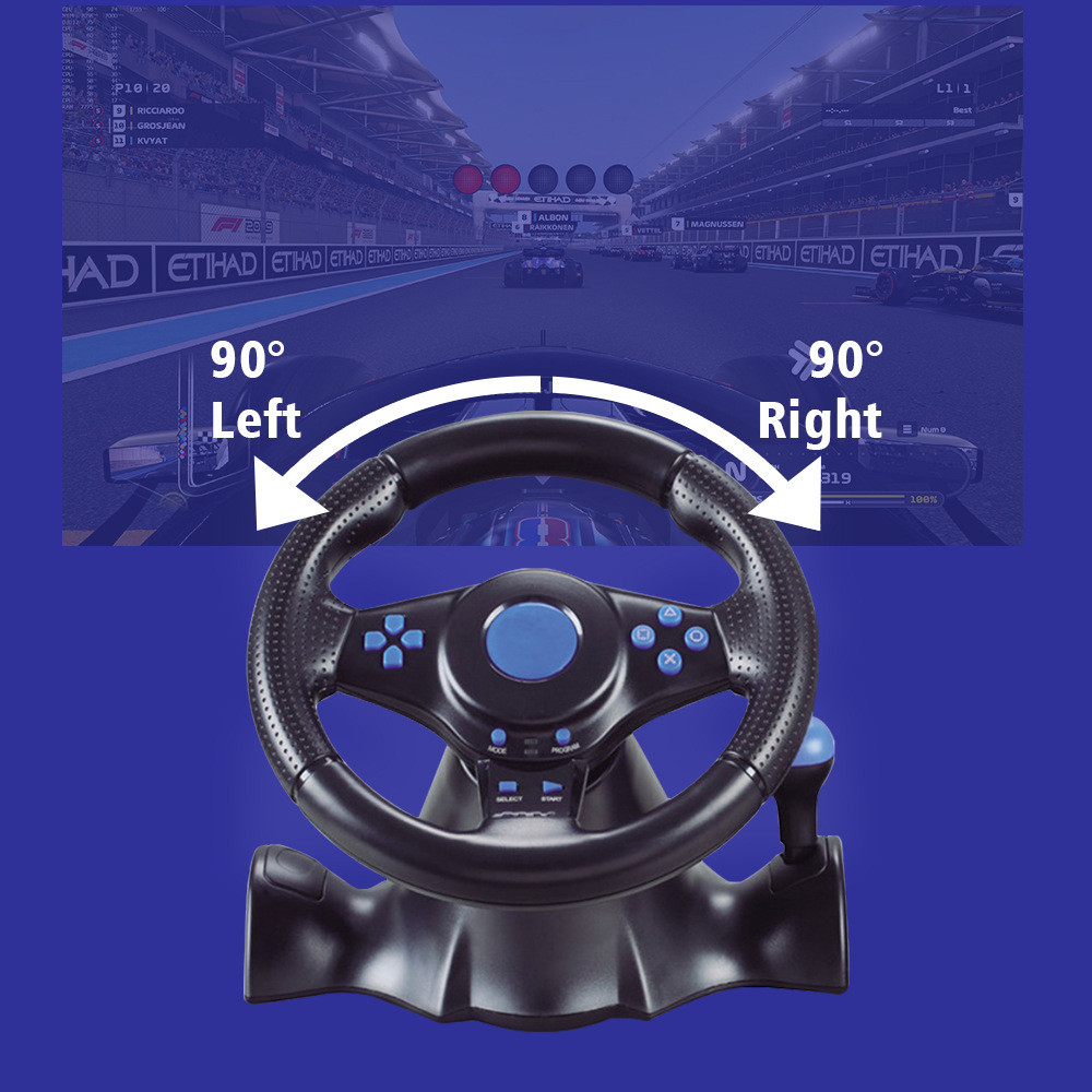 Jual Game Steering Wheel For PS3 Racing Pad 180 Degree Computer USB Car ...