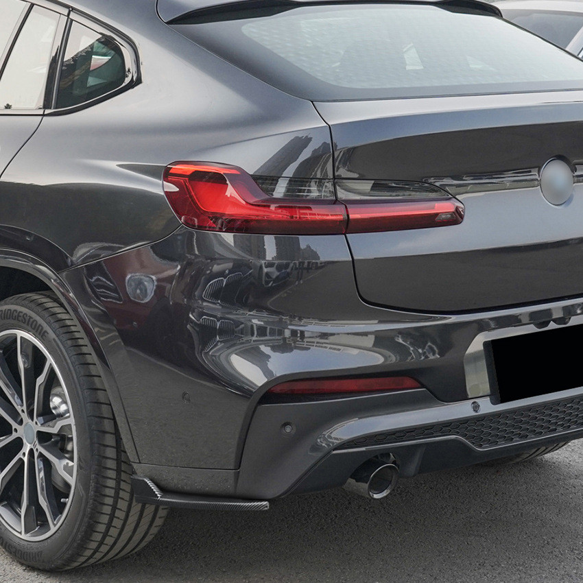 Jual Rear Bumper Spoiler Diffuser Side Splitters Strip Lip For X4 G02 M ...