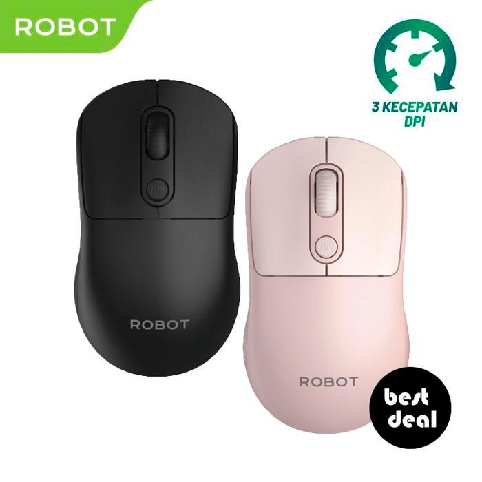 Jual Dim - Robot M207 Silent Mouse Wireless 2.4Ghz Optical 1600Dpi ...