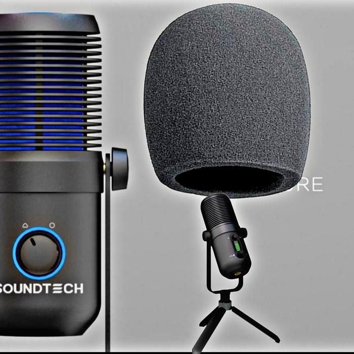 Jual adra- Busa Soundtech 2 2.0 2.1 Microphone Usb / Material Sponge ...