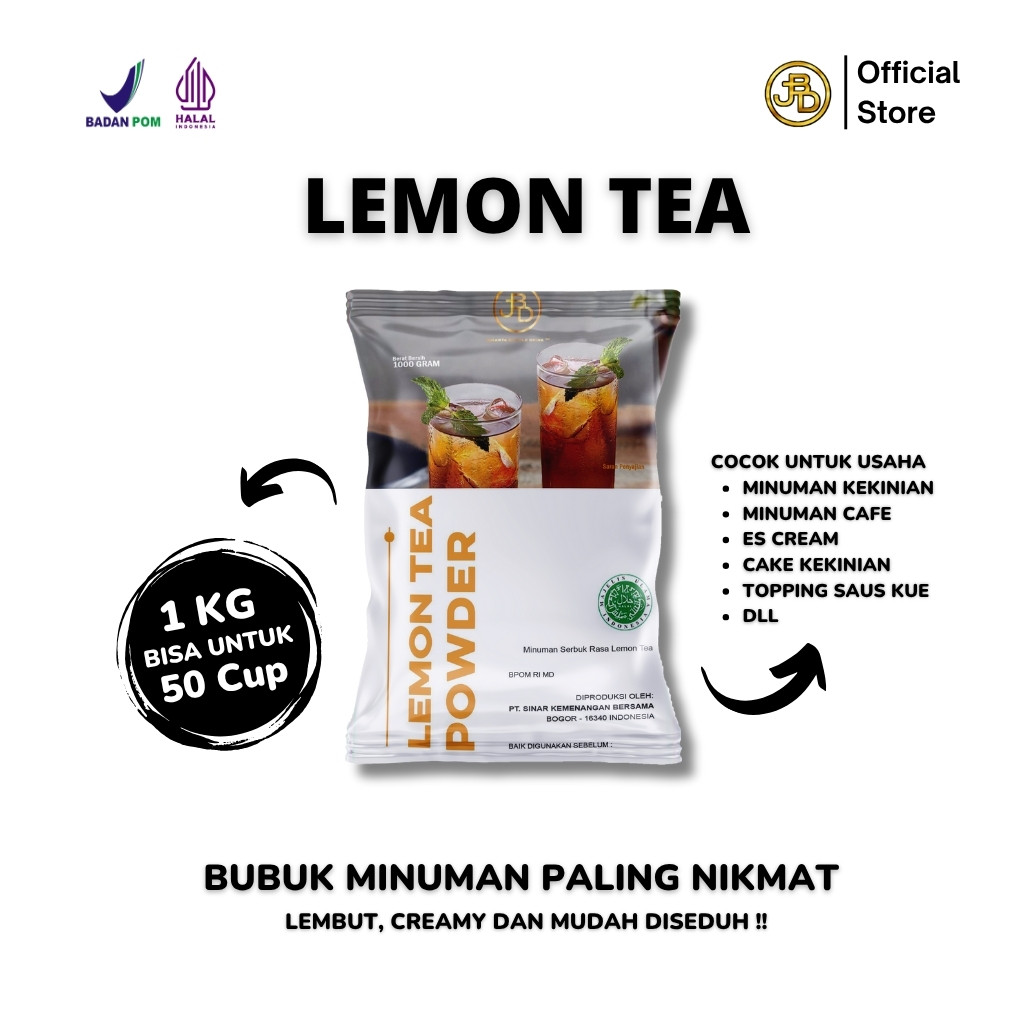 Jual JBD - Lemon Tea / Teh Lemon / Bubuk Minuman Tea / Rasa Lemon Tea ...