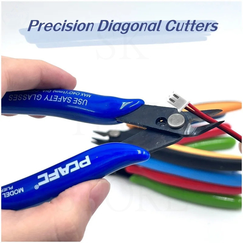 Jual Wire Cutter DIY Trimmer Diagonal Side Cutting Cable Nippers Red ...