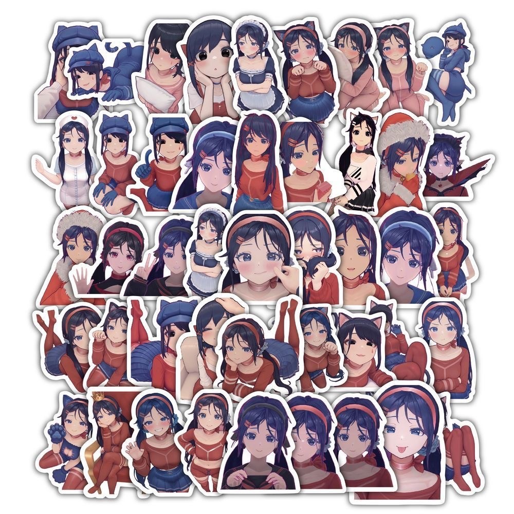 Jual 58Pcs Cute Miside Mita Stickers Mita Diy Stickers Scrapbooking ...