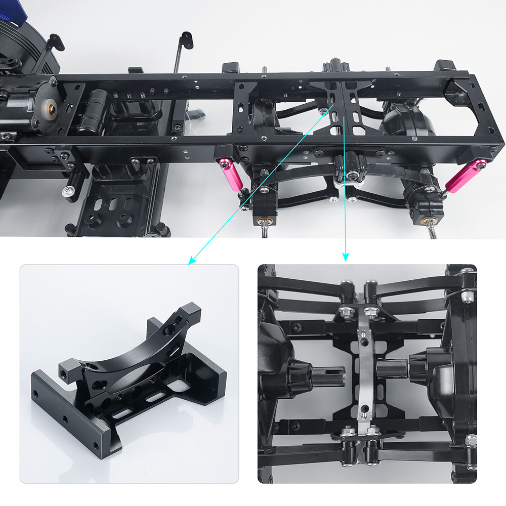 Jual TRINOOD Tamiya Cross Beam Kit Metal Tail Beam Bumper Axle Modified ...
