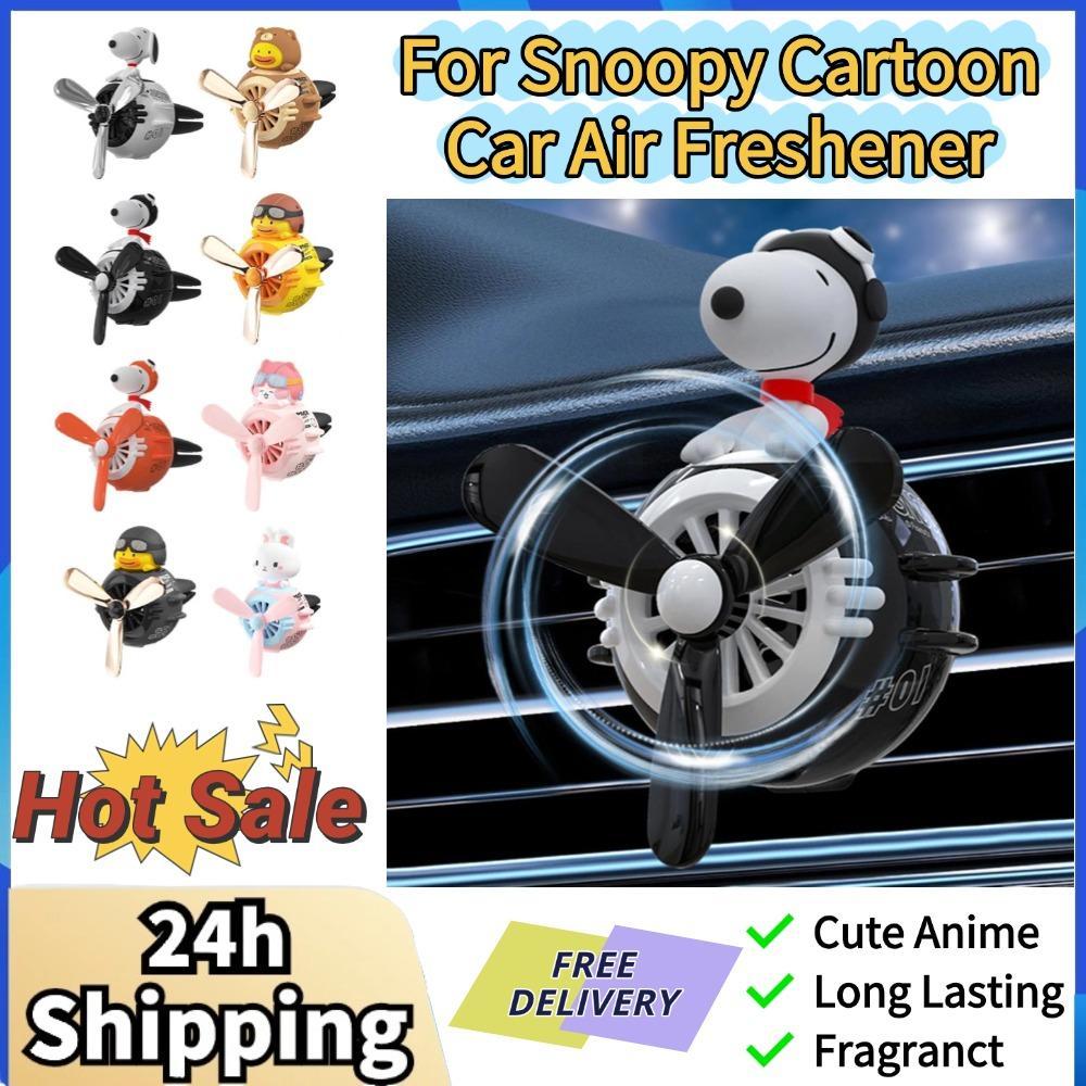 Jual For Snoopy Cartoon Car Air Freshener Cute Anime Air Outlet ...
