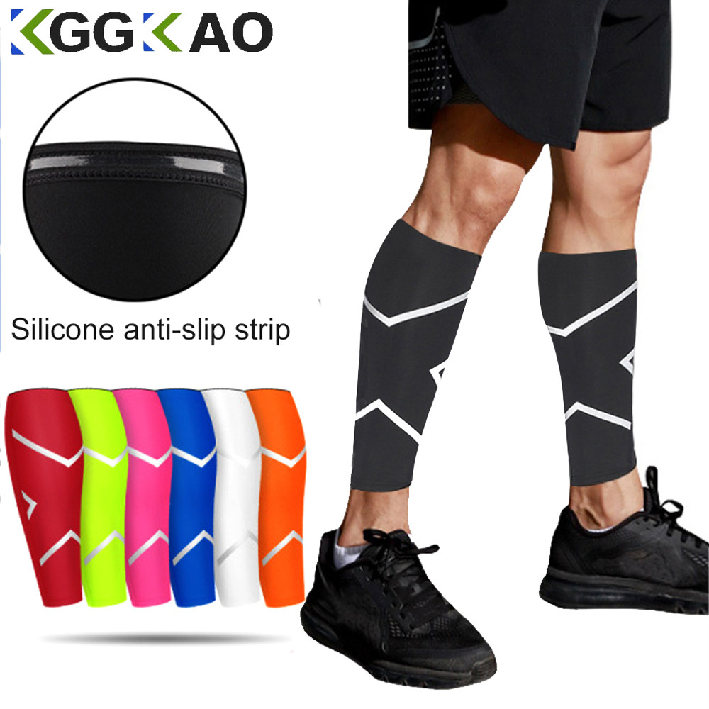 Jual 1Pcs Sport Compression Calf Sleeve Running Leg Compression Sock ...