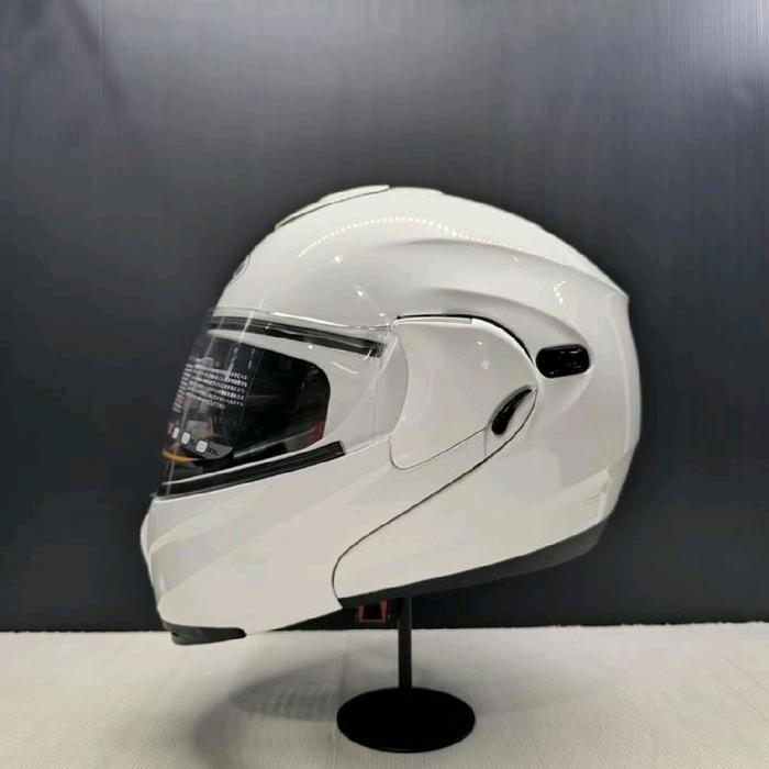 Jual HELM INK TOPGEAR WHITE MODULAR FLIPUP OPEN FACE TOURING DOUBLE ...