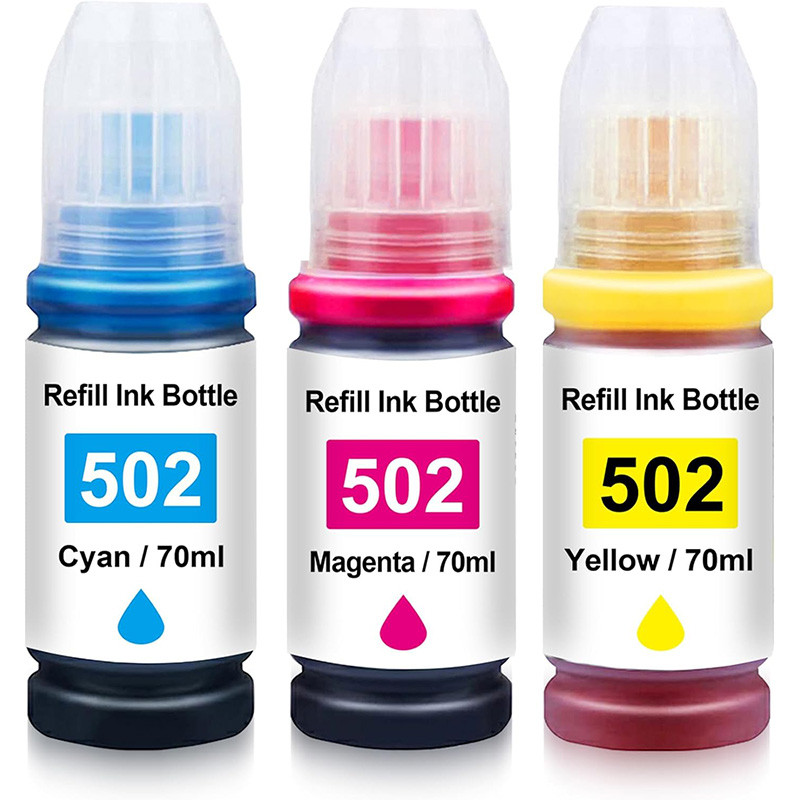 Jual 502 Color Refill Ink Compatible for Epson ET-2760 ET-4760 ET-2750 ...