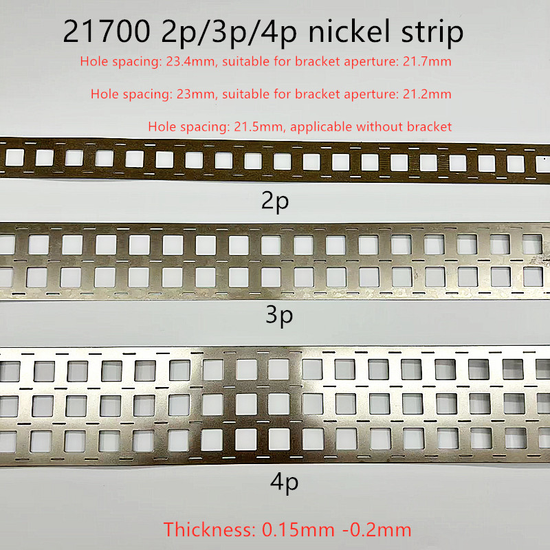 Nickelband-Set 1kg – 2P/3P/4P/5P Für 21700 Lithium-Batterien, Vernickelt, 0,15mm Stark, Zum Punktschweißen – Für Akkupacks