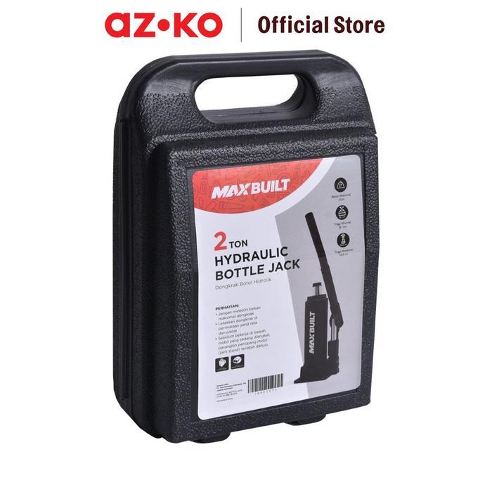 Jual AZKO Maxbuilt Dongkrak Botol 2 Ton - Hitam Hydraulic Bottle Jack ...