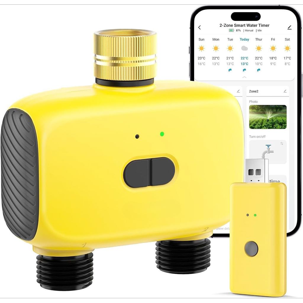 Jual Watering Timer 2 Zone - Smart WiFi Sprinkler Controller with APP ...