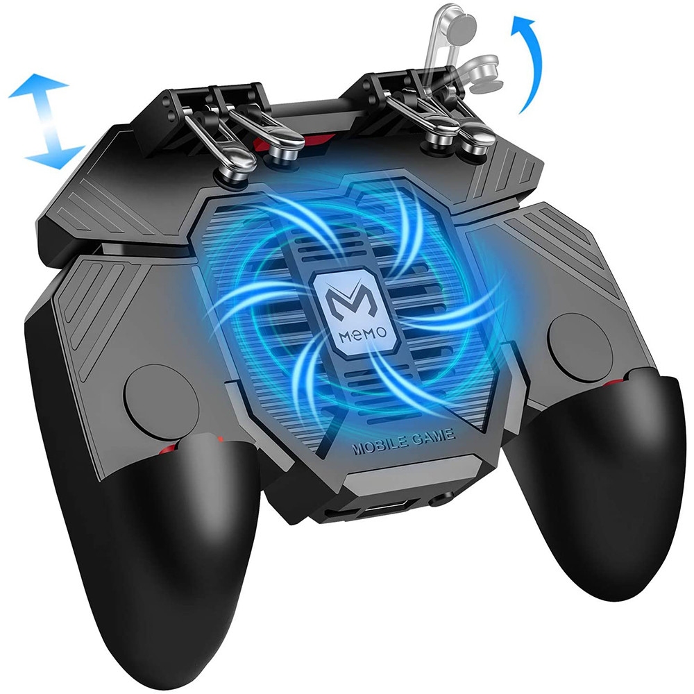 Gamepad Mobile Con Ventola E 6 Tasti, Trigger L1/R1/L2/R2 Per PUBG E COD, Compatibile Con IPhone E Android - 4