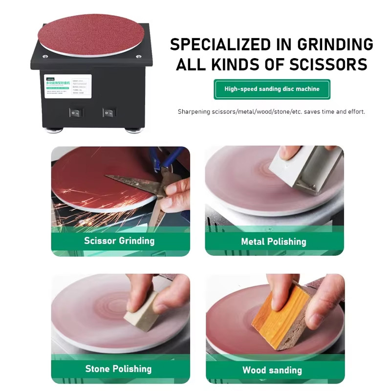 Jual Mini Bench Disc Sander Sandpaper Sticky Disc Table Grinder Diy ...