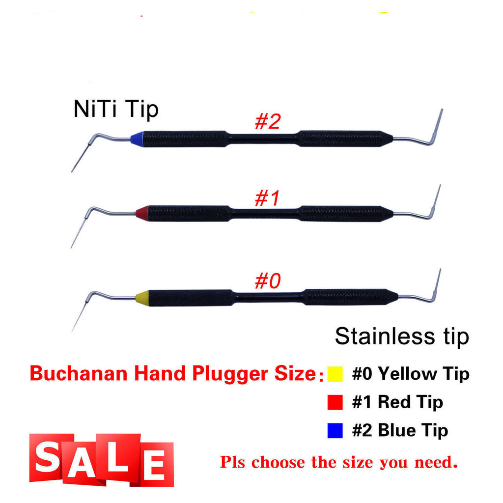 Jual 3 Sizes Sybronendo Endo Endodontic Buchanan Hand Plugger NiTi ...
