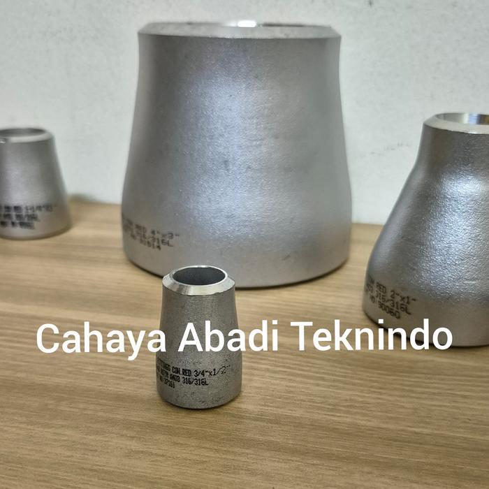 Jual Bagus Reducer Las Stainless 316 Sch40 Ukuran 3/4 X 1/2