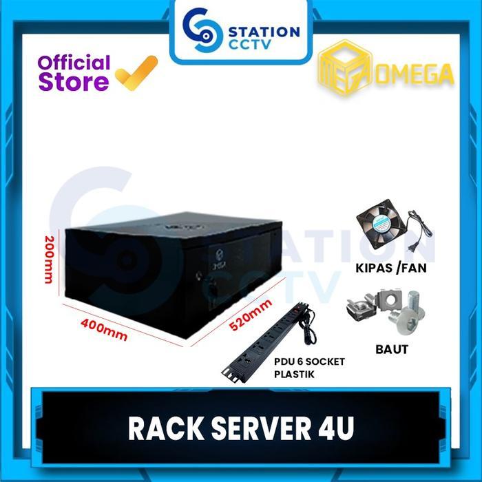 Jual nt2iv- Wallmount Rack 4U Single Door / Rack Server 4U Single Glass ...