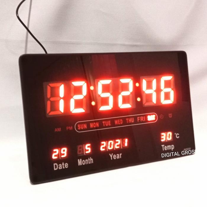 Jual JAM DIGITAL LED ALARM JUMBO 3223 - JAM DIGITAL LED DINDING ATAU ...