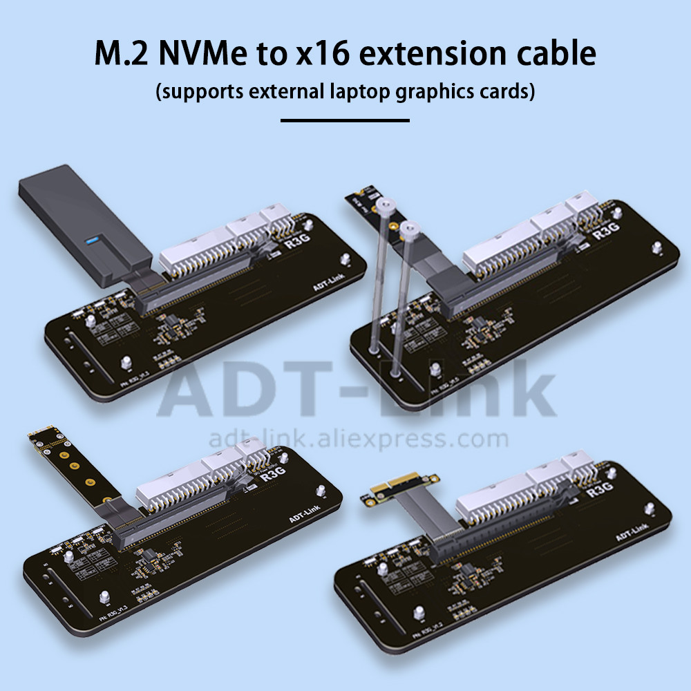 Jual Adt Laptop M.2 Nvme M Key To Pcie 4.0 X16 Egpu K43Sg 4.0 64Gbps ...
