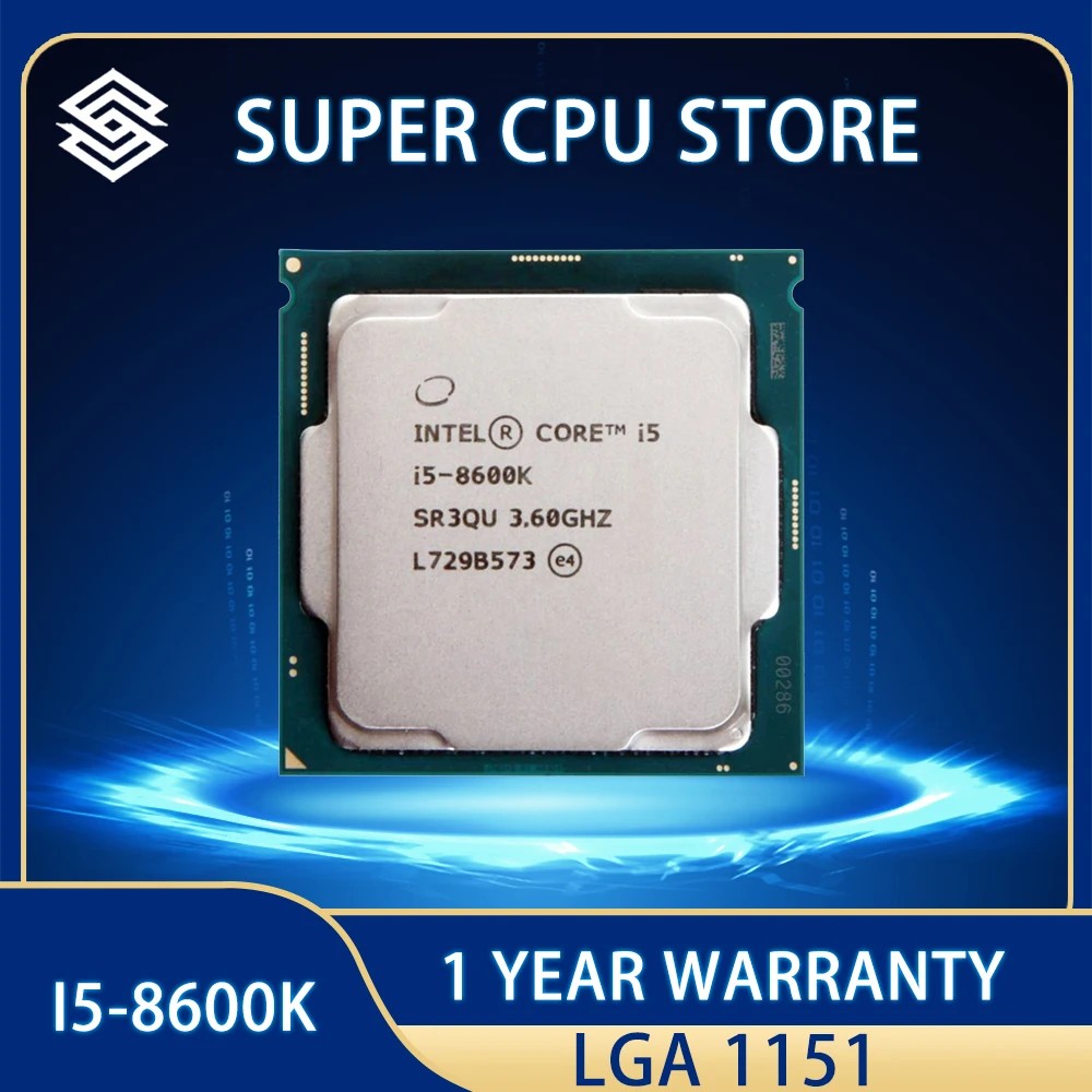 Jual Intel Core I5-8600K I5 8600K Cpu Processor 9M 91W 3.6 Ghz Six-Core ...
