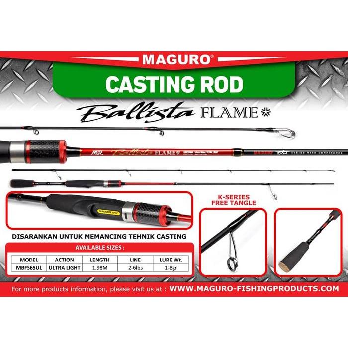 Jual Rod SPINNING MAGURO BALLISTA FLAME | Shopee Indonesia