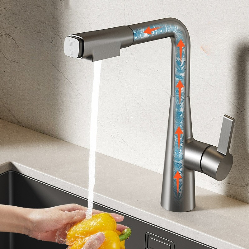 Jual Universal Rotation Kitchen Faucet Laundry Sink Pull-out Balcony ...