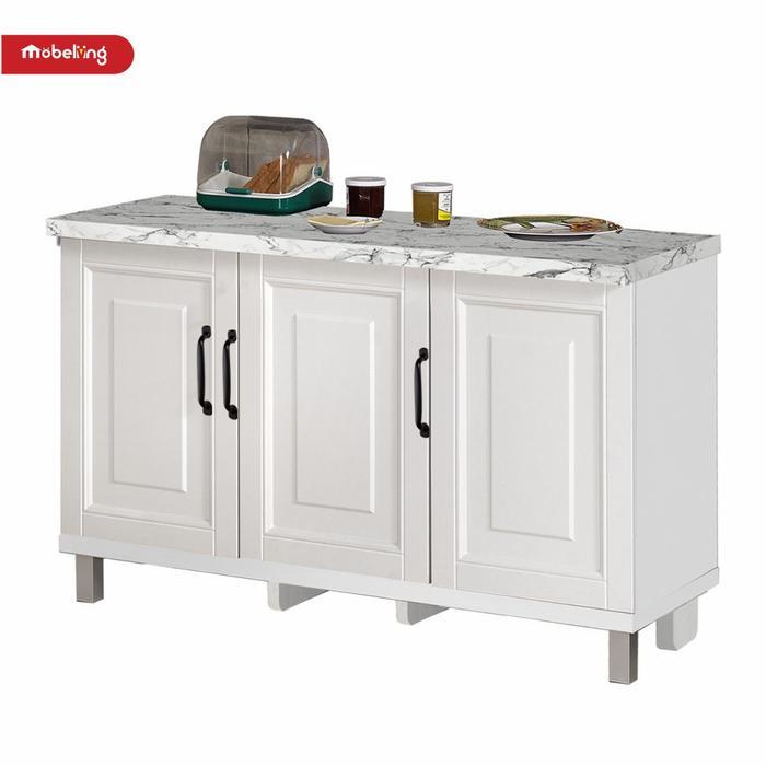 Jual nozv- Mobeliving - Furniture Kitchen Set Rak Bawah 3 Pintu Full ...