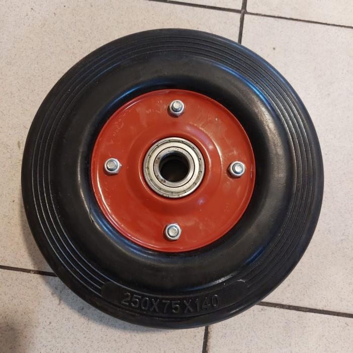 Jual RODA TROLLEY 10 INCH / RODA BAN ROLI 10 INCH / ( 250 X 75 X 140 ...