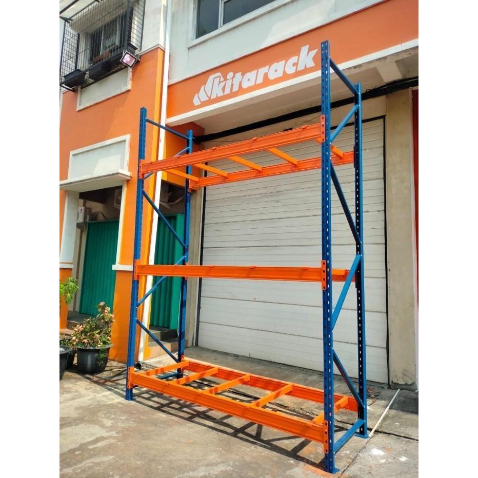 Jual Pallet Rack Heavy Duty Kiack Rak Palet Besi 3 Layer Kapasitas 3 ...
