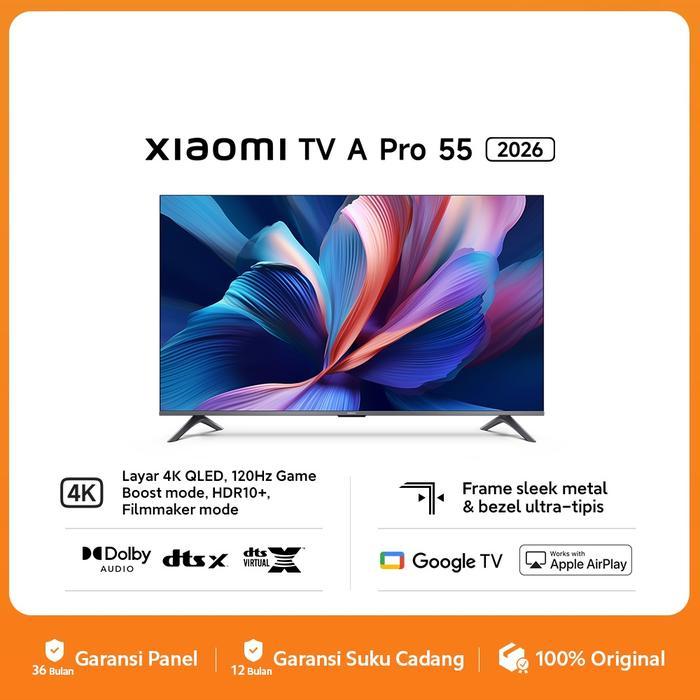 Jual Xiaomi Mi Google TV 55" Inch A Pro 2026 4K 120Hz QLED Game Boost