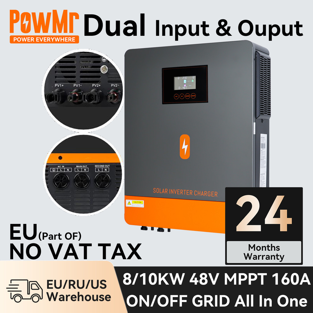 Jual Powmr 48V 8Kw 10Kw 160A Mppt Grid-Tie Inverter Hybrid Solar On ...