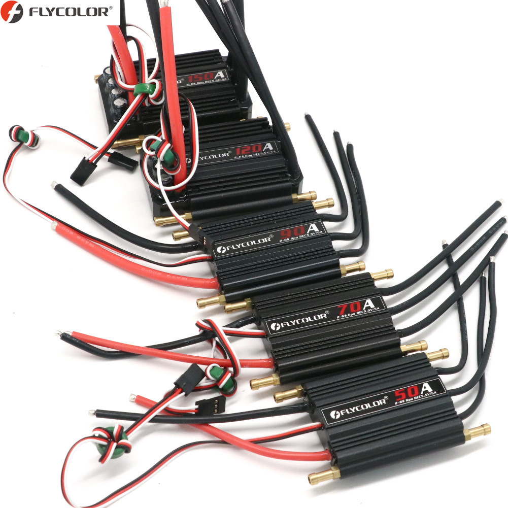 Jual Flycolor 50A 70A 90A 120A 150A Brushless Esc Speed Controller With ...