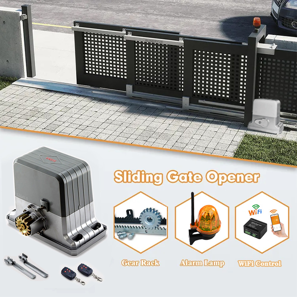 Jual Automatic Sliding Gate Opener Heavy Duty Rack Driven Sliding Gate ...