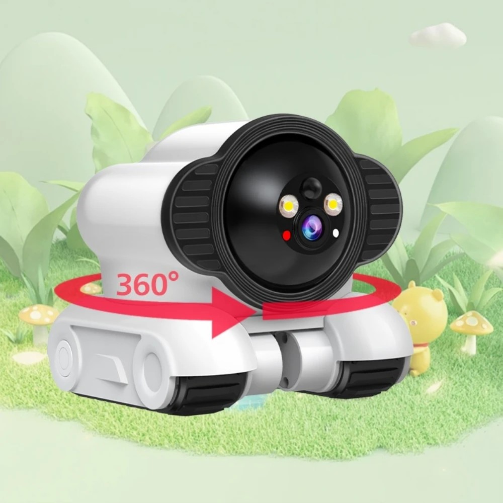 Jual camera HD 2MP WIFI camera robot 360-degree children's pet safety ...